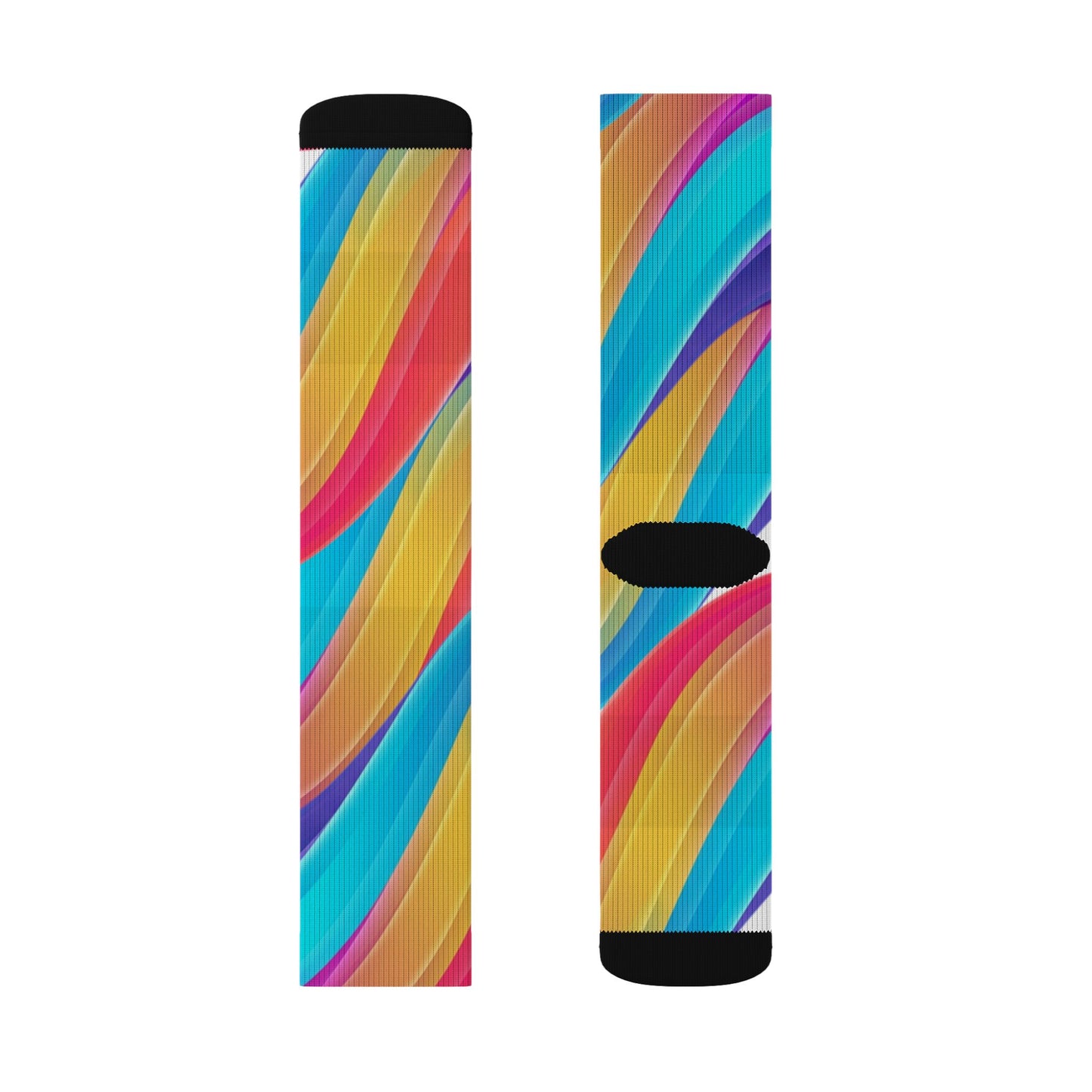 Color burst Sublimation Socks–Crew Socks