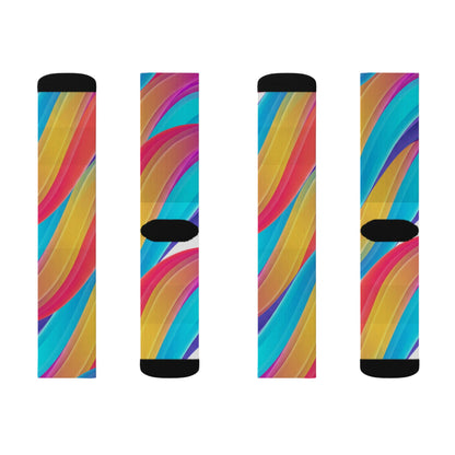 Color burst Sublimation Socks–Crew Socks