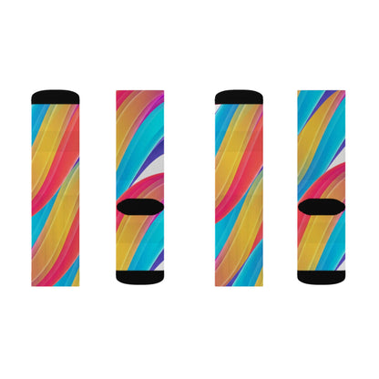 Color burst Sublimation Socks–Crew Socks