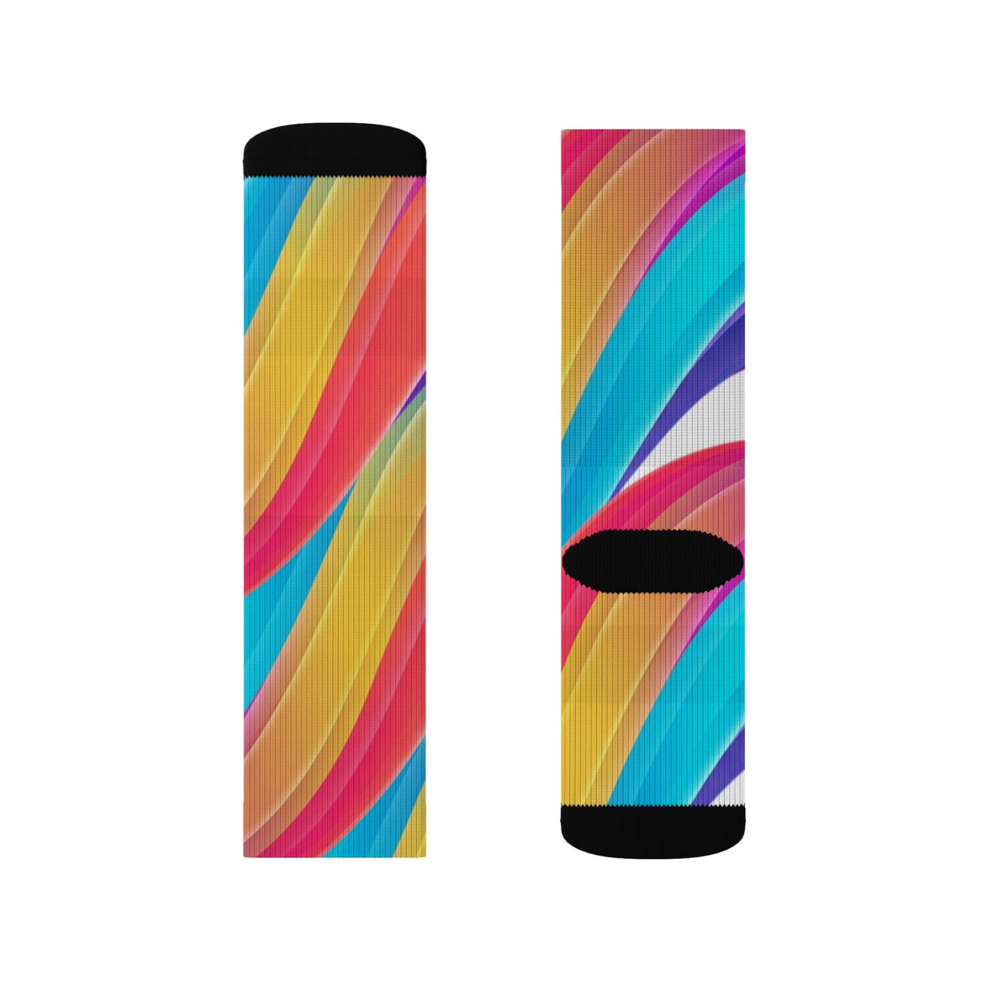 Color burst Sublimation Socks–Crew Socks