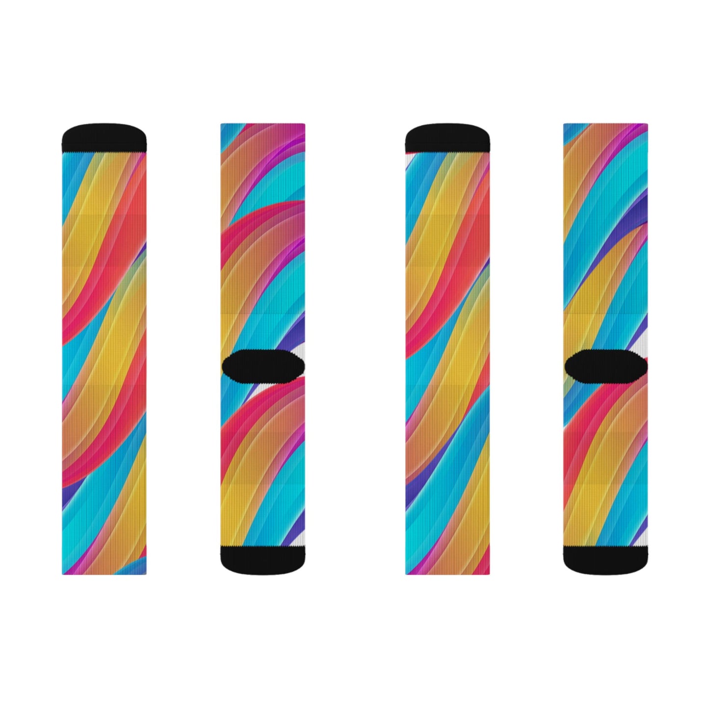 Color burst Sublimation Socks–Crew Socks