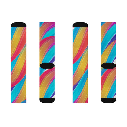 Color burst Sublimation Socks–Crew Socks