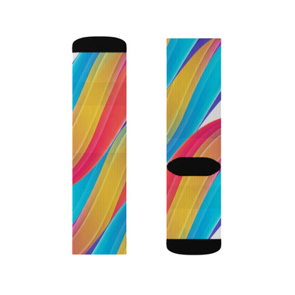 Color burst Sublimation Socks–Crew Socks
