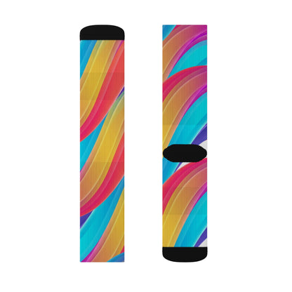 Color burst Sublimation Socks–Crew Socks