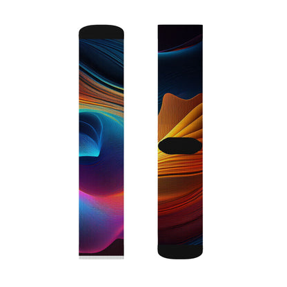 Prism Wave — Vibrant Sublimation Crew Socks